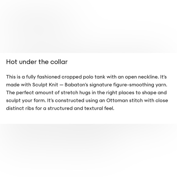 Aritzia Babaton Sculpt Knit Polo Top in Black - Picture 7 of 9